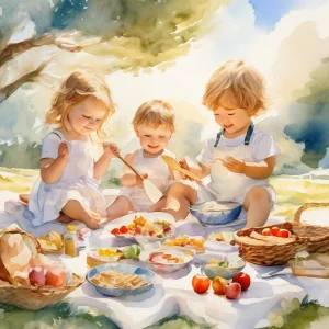 აქტივობის სურათი: პიკნიკის თავგადასავალი: წარმოსახვითი სამზარეულო თამაში პატარებისთვის