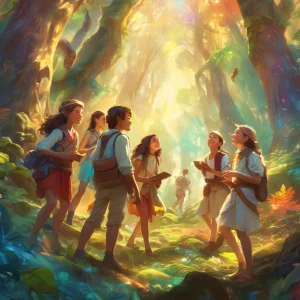 აქტივობის სურათი: მოჯადოებული აღმოჩენა: ბუნების ძიების თამაში განსხვავებული ელემენტებით